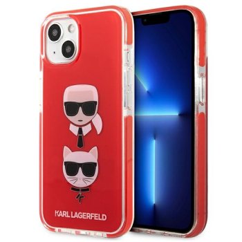 Karl Lagerfeld iPhone 13 mini Case Karl&Choupette Head Red