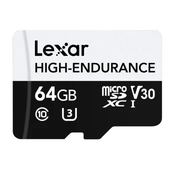 Atminties kortelė Lexar High-Endurance microSDXC 64GB (LMSHGED064G-BCNNG)