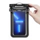 Spigen A601 Universal Waterproof Case vandeniui atsparus dėklas (2 vnt.), juodas