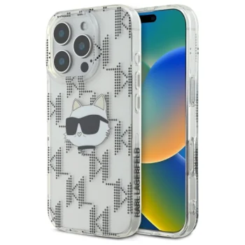 Karl Lagerfeld iPhone 16 Pro Max Case IML Choupette Head, Clear
