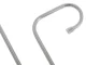 Universal wardrobe trouser hanger for 5 pairs, also for towels and ties