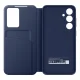 Samsung Galaxy S24 FE Smart Clear View atverčiamasis dėklas EF-ZS721CLEGWW, mėlynas