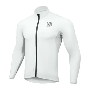 Rockbros TLWT001 ROAD TO SKY Windproof Insulated Cycling Jersey, S - White