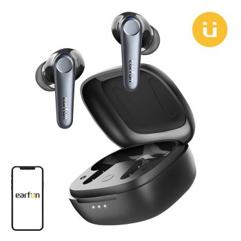 Belaidės ausinės EarFun Air Pro 3 TWS, ANC, juodos