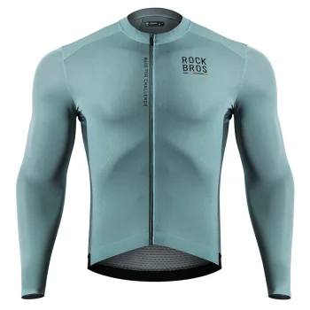 Rockbros ROAD TO SKY Men's Cycling Jersey Long Sleeve S - Gray-Blue (15120015016)