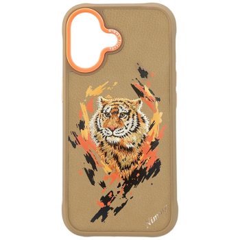 Nimmy Tiger MagSafe dėklas telefonui iPhone 17, šviesiai rudas