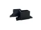 Horizontalaus profilio PVC laikiklis 20x40 mm, juodas