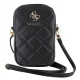 Guess Zip Quilted 4G telefono dėklas-rankinė, juodas