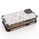 Hibridinis dėklas iPhone 14 Plus Honeycomb smūgiams atsparus, skaidrus
