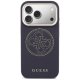Guess Perforated 4G MagSafe dėklas iPhone 17 Pro Max, mėlynas