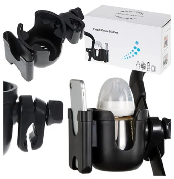 2-in-1 Bottle and Phone Holder for Strollers and Bicycles
