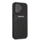 Mercedes iPhone 13 Pro Max Case AMG Leather Curved Lines, Black