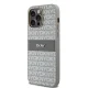 DKNY dėklas iPhone 14 Pro Max telefonui Mono Stripe & Metal Logo, smėlio spalvos