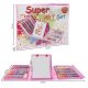 Kid\'s Painting Drawing Accessories (pencils, paints, brushes, etc.) Set in a Case, 208 pcs.