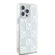 DKNY Liquid Glitter Multilogo dėklas iPhone 15 Pro Max telefonui, baltas
