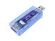 USB įtampos ir srovės matuoklis (Voltmetras / Ampermetras), mėlynas