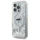 Apple iPhone 16 Pro 6.3\'\' Karl Lagerfeld Liquid Glitter Choupette Head Magsafe Cover Case, Clear