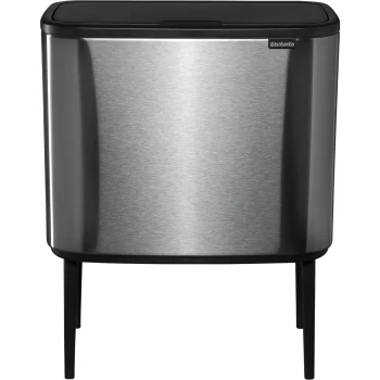 Rūšiavimo šiukšliadėžė Brabantia Bo Touch Bin 34 L (11 + 23 L), sidabrinė