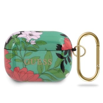 Guess N.1 Flower Collection dėklas AirPods Pro žalias