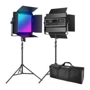 LED studijinių šviestuvų rinkinys NEEWER RGB1200 60W V4, 2 vnt.