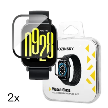 Apsauginis stiklas Wozinsky Full Glue laikrodžiui Xiaomi Redmi Watch 5 Active, 2 vnt.