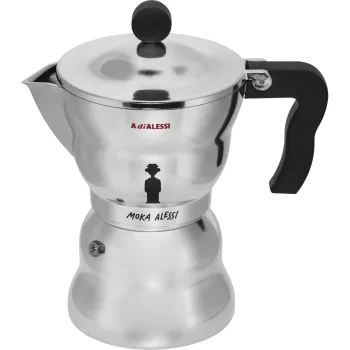 Alessi Moka Espresso Coffee Maker, 6 Cups, AAM33/6