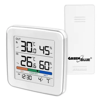 GreenBlue GB169 belaidė meteorologinė stotelė su lauko jutikliu