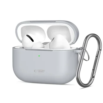 Tech-Protect Silicone Hook Case for AirPods Pro, Gray