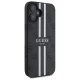 Guess dėklas iPhone 16 telefonui 4G Printed Stripes MagSafe, juodas