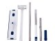 Flat Microfiber Mop and Foldable Bucket Set with Squeegee for Floor Cleaning