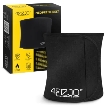 4Fizjo neopreninis liekninamasis diržas, juodas, S/M