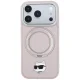 Karl Lagerfeld MagSafe case for iPhone 18 Pro / 17 Pro with 360° ring stand, pink
