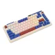 Belaidė mechaninė klaviatūra Royal Kludge KZZI K75 pro RGB, retro mėlyna
