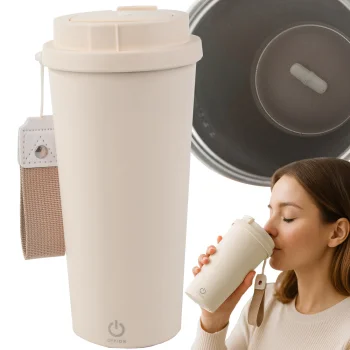 Automatinis maišantis puodelis 350 ml USB, smėlinis