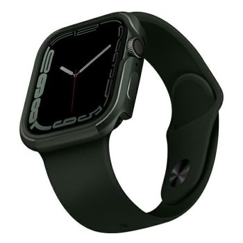 Apple Watch Series 4 / 5 / 6 / 7 / SE 44 / 45 mm Uniq Etui Valencia Case Cover, Green