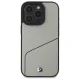 BMW Sign Leather Textured and Line MagSafe dėklas iPhone 16 Pro Max, pilkas