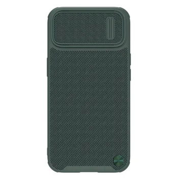 Nillkin Textured S dėklas iPhone 14 Plus su kameros dangteliu, žalias