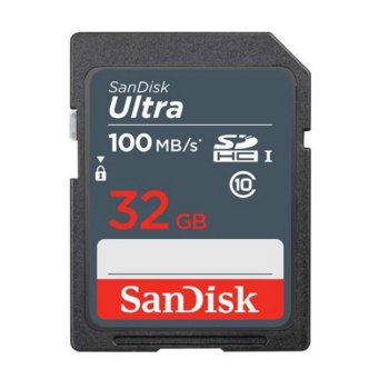 SanDisk Ultra 32GB SDHC atminties kortelė, 100MB/s, Class 10