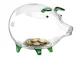 Large Clear Glass Piggy Bank for Coins and Banknotes