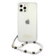 Guess iPhone 12 Pro Max dėklas Pearl, skaidrus