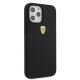 Ferrari dėklas iPhone 12 Pro Max telefonui On Track Silicone, juodas