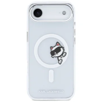 Karl Lagerfeld IML Peekaboo MagSafe Case for iPhone 17 Air, Clear