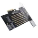 Orico ORICO-PDM2-BP PCI-E 3.0 x4 M.2 NVMe ir SATA valdiklis, juodas