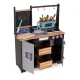 Didelė medinė vaikiška virtuvėlė Ecotoys TL40030 su priedais