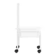 White Pedicure Footbath Stand on Wheels