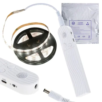 LED juosta su judesio jutikliu 2m, šaltai balta