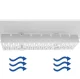 Under Desk Cable Management Clips (12 Pack), Adhesive Cord Organizer Holders, White