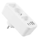 Elektros lizdų šakotuvas Maclean MCE248 F/W, 3 lizdai, 2x USB-A, 2x USB-C PD 20W, baltas