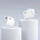 Tinklo įkroviklis Xiaomi HyperCharge Combo 90W 6.1A USB-A su USB-C laidu - Baltas
