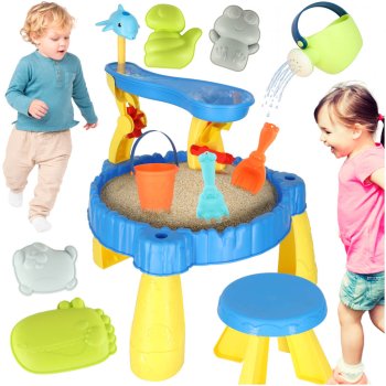Kids Water and Sand Table with Accessories, 2 Levels